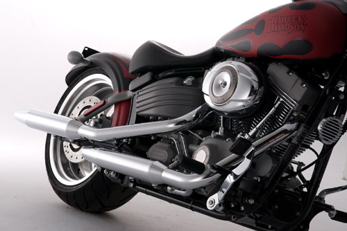 Classic Motorcycle Photography Harley Davidson Side View