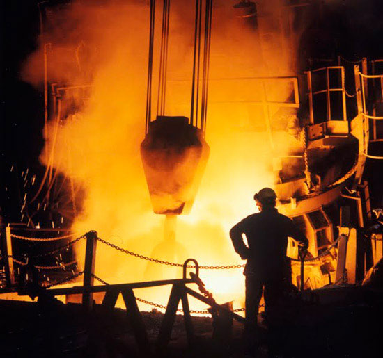 Tom Bochsler photography Slater Steel 1967 melting metal