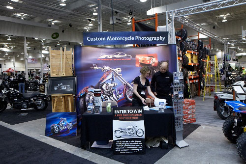 Studio custom motorcycle photography supershow BP imaging booth