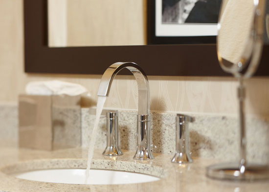 Interior hotel photography bathroom sink