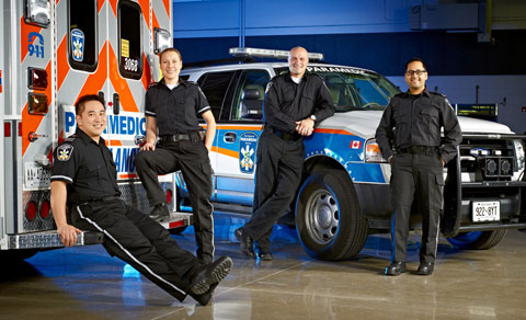 Group portrait image Peel region paramedic