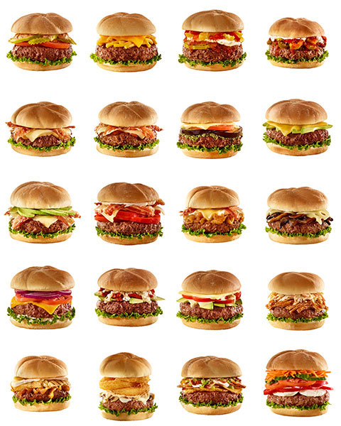 Food Menu Photographers The Works Gourmet Burger Bistro