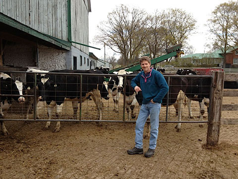 Commercial lifestyle photographer at the farm for a photo shoot