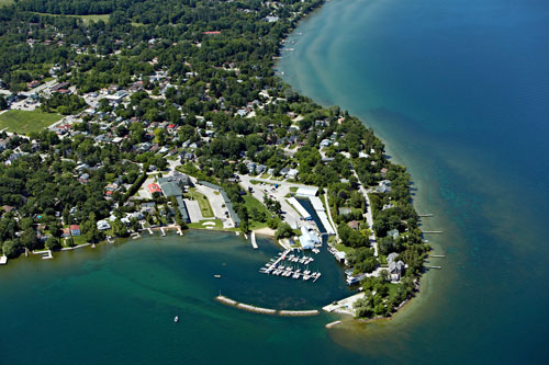 Aerial Photograph PORTS Cruising Guide Trent Severn marina