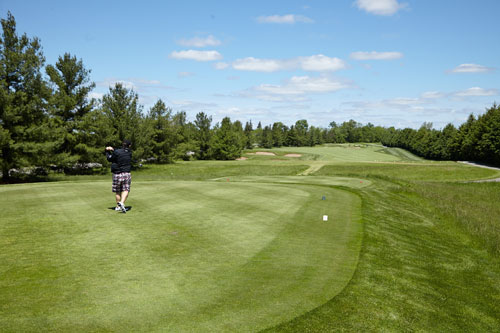 Event Photography for Tim Hortons golf tournament tee off by BP imaging