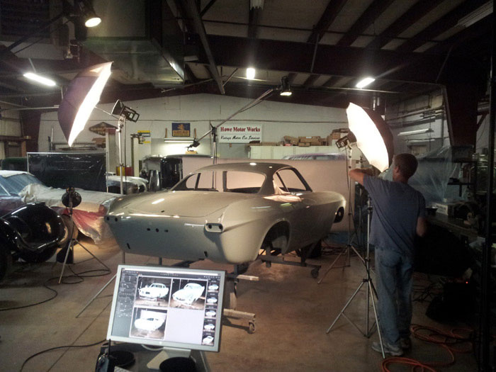 Authentic Car Photography 1966 Volvo P1800 at howe motor works by BP imaging