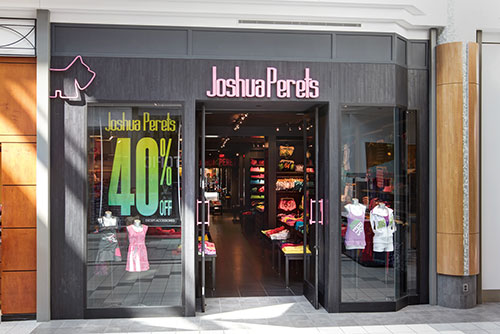 Joshua Perets teen clothing accessories storefront photography for Mapleview Mall Burlington Ontario Bochsler commercial photography