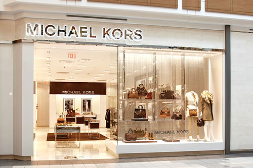 Michael Kors accessories jewelry storefront photography for Mapleview Centre Burlington Ontario BP imaging