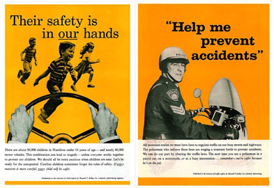 Advertisement Photography for Traffic Safety Police Services Series Advertisements Photographed By Tom Bochsler