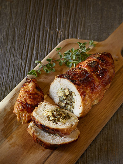 BPimaging Food Photography Feta and Spinach Stuffed Turkey Breast