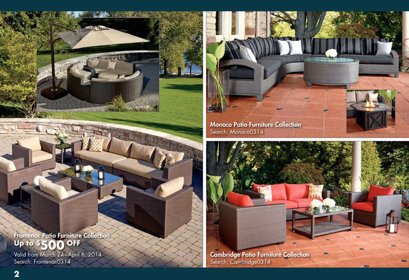 Patio Furniture Photography in Costco Online Magazine for March and April 2014