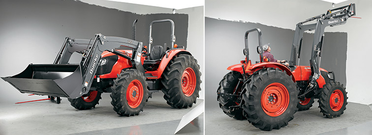 Large Vehicle photography in BP imaging facility studio of Farm Tractor