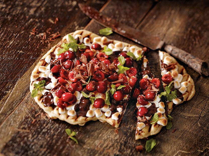 BP imaging Recipe Calendar Grilled Black Forest Pizza photography main dish