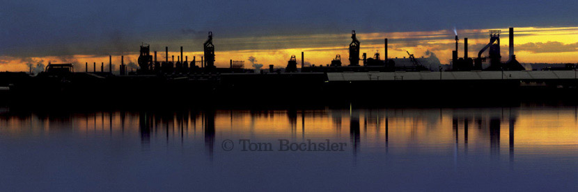 BP imaging Tom Bochsler The Art of Industry Dofasco skyline landscape in 1971