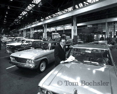 BP imaging Tom Bochsler car production photography Studebaker factory Hamilton Ontario in 1960