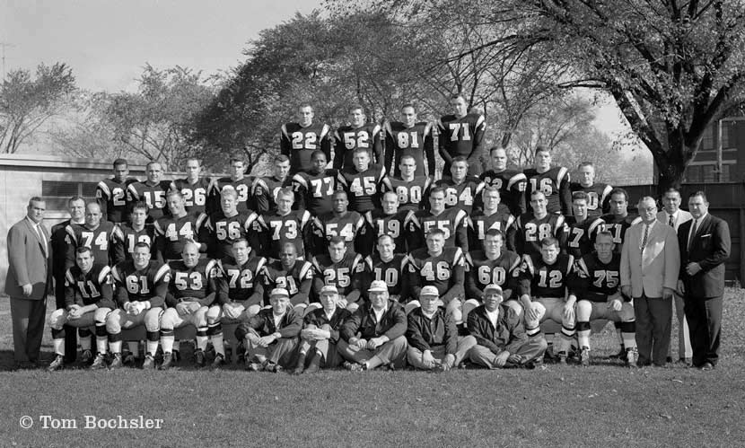 Tom Bochsler photograph of Hamilton Tiger-Cats team photo from 1960