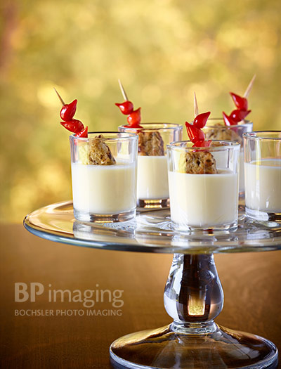 Beverage photography Creamy Arla Dofino Havarti Shooters