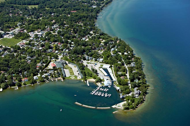 Aerial Photography of Trent-Severn Waterway Aerial Photography Ports Cruising Guide marina Trent-Severn Waterway