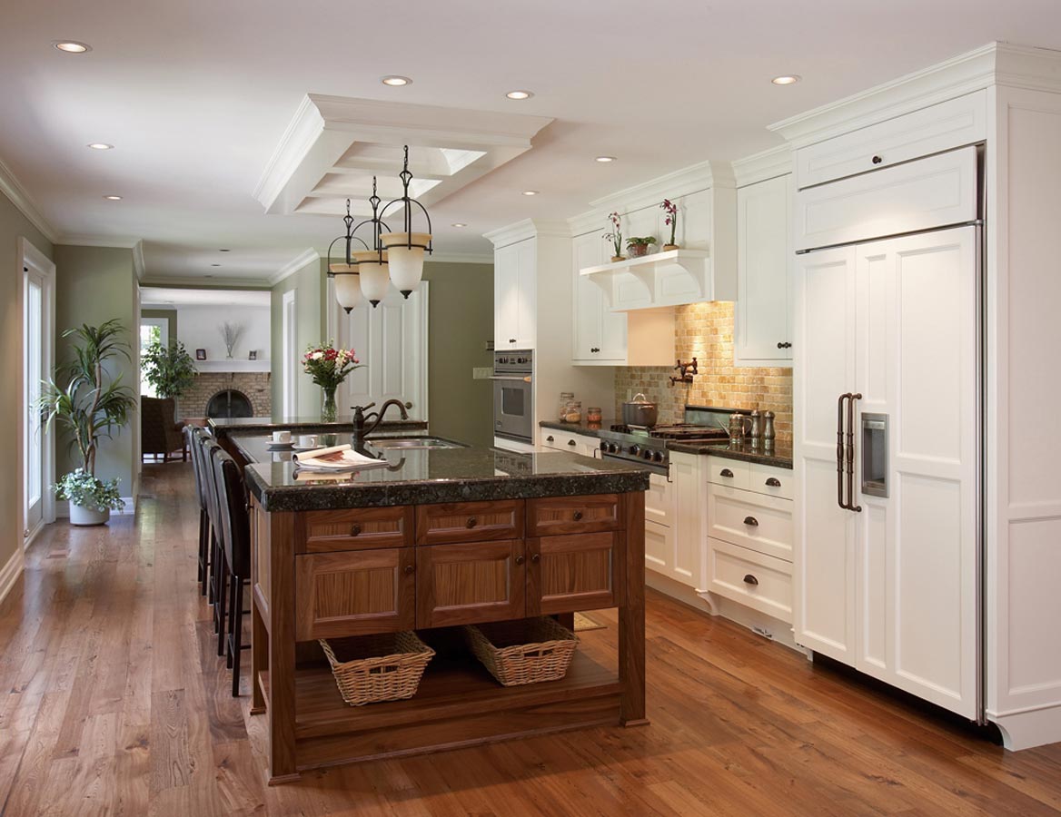 Toronto Interior Architectural Photography of white and wood kitchen