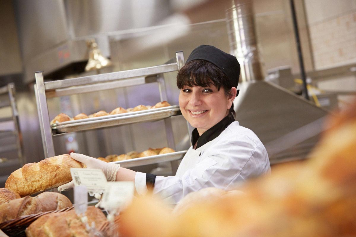 Chef Portrait Photography of Longos groceries bread baker on location