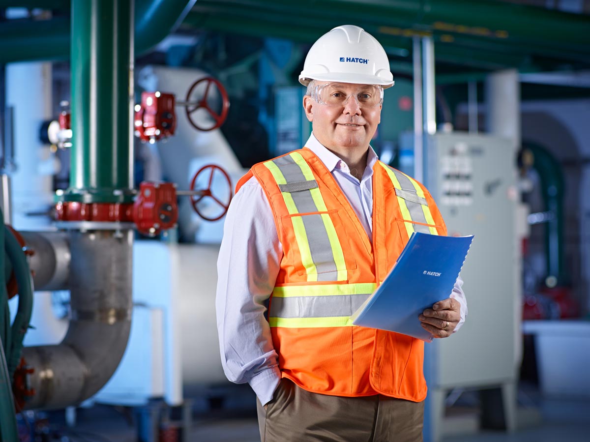 Workplace Toronto Portrait Photography of engineer executive for Hatch