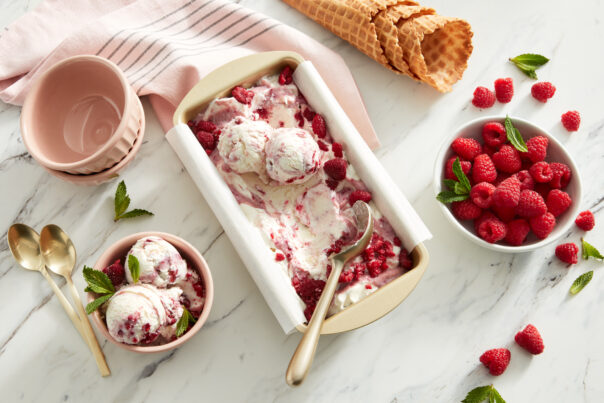 Food Photography - Raspberry Ice Cream