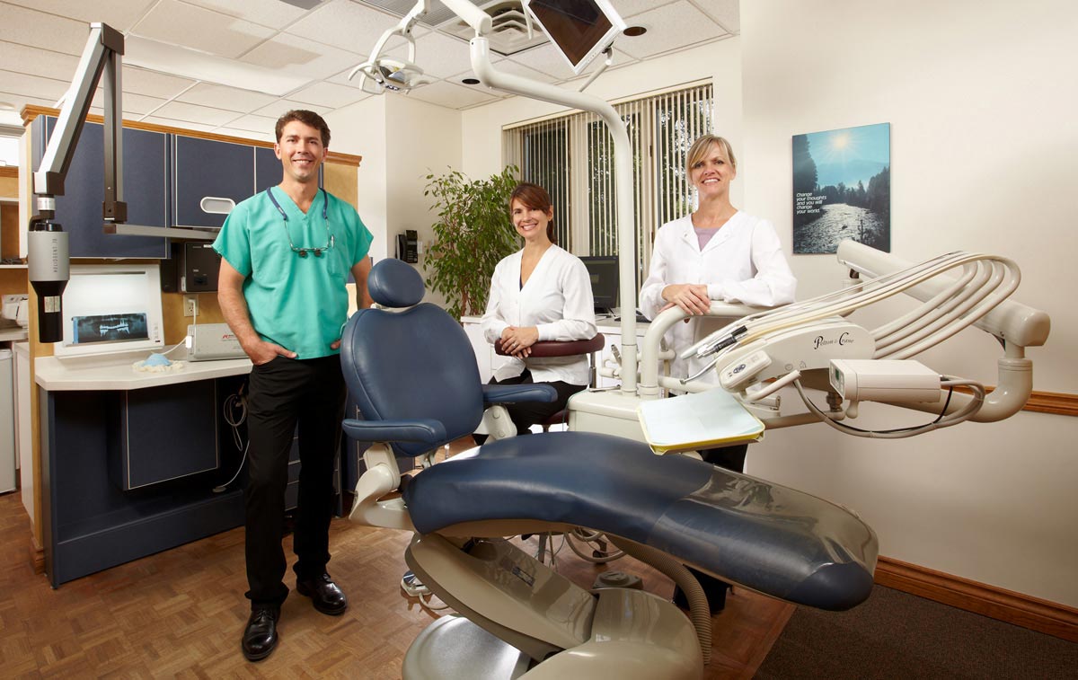 Hamilton Group Portrait Photographer dental office staff and hygienist