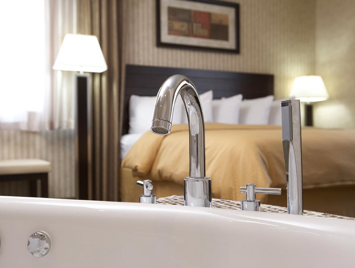 Hotel Photography of bathroom tub tap technology