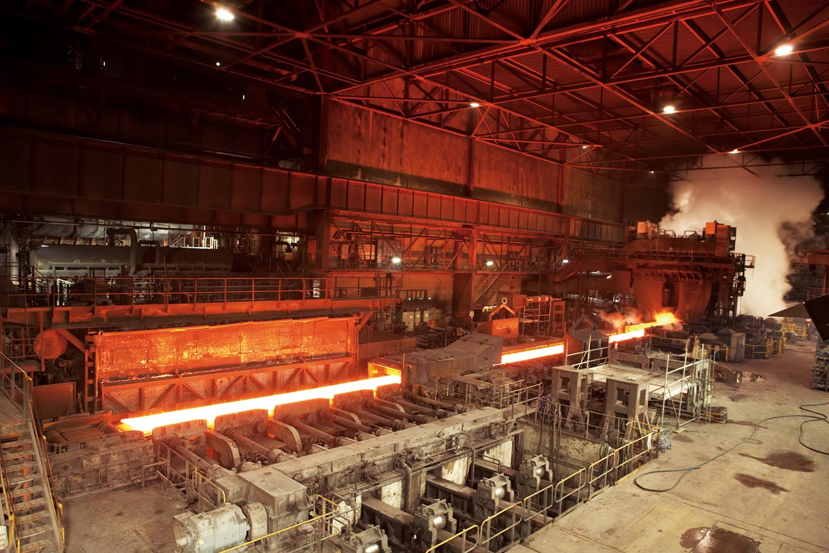 Industrial Plant Photographer steel melting production