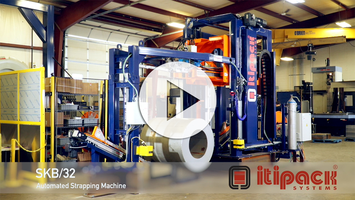 Industrial Video - Robot Strapping Machine