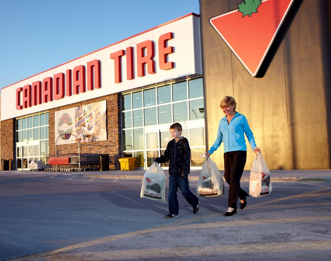 Lifestyle Store Photography of Canadian Tire customers