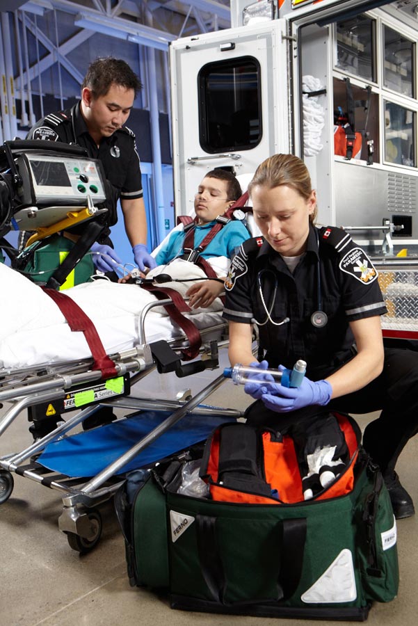 Lifestyle Ambulance Photography of Peel Region emergency services helping child