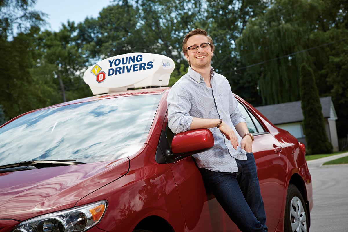 Toronto Lifestyle Photographer first time driver for Young Drivers driving school