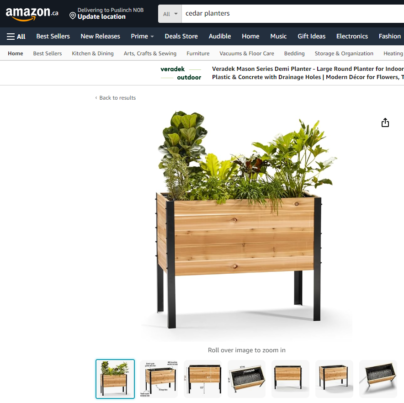 Product Photography - Cedar Planters