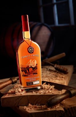 Product Photography of Forty Creek Whisky Confederation Reserve for Kittling Ridge