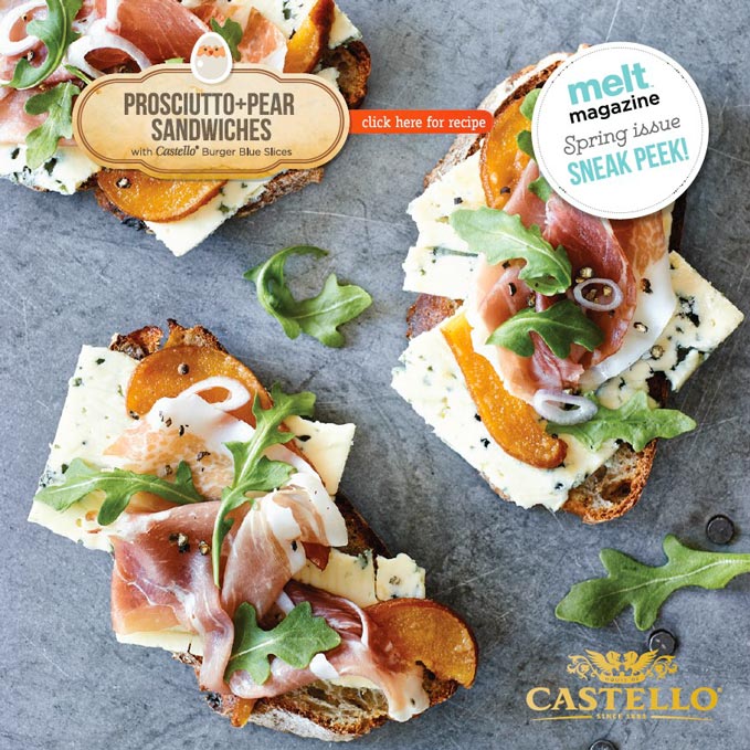 Toronto Food Photography Tre Stelle Melt Magazine Spring Teaser - Prosciutto & Pear Sandwiches