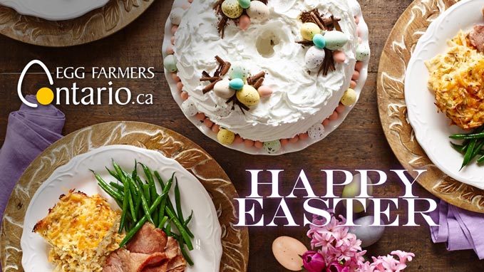 Recipe Video for Egg Farmers of Ontario Recipe food photography and video production for Easter media release for Egg Farmers of Ontario