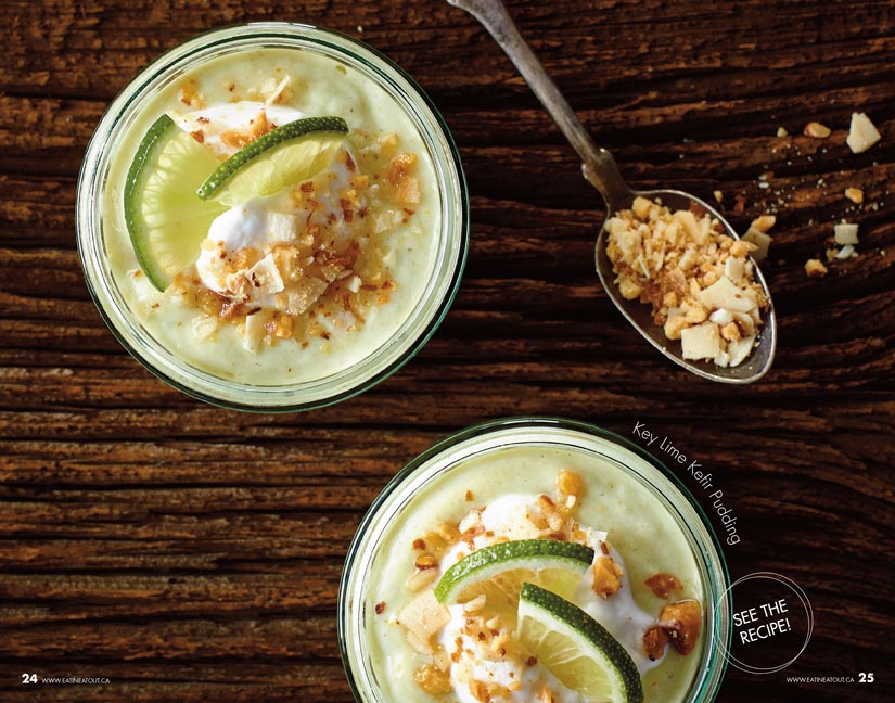 creative recipe food photography key lime kefir pudding for Merkato Communications and Eat in Eat out Magazine food blogger