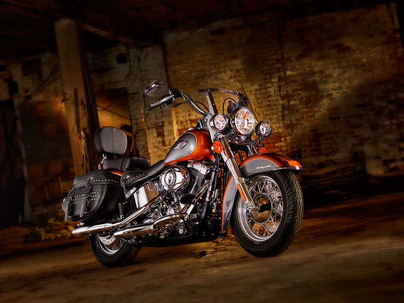 Harley Davidson motorcycle photographer in abandoned building in Ontario, Canada