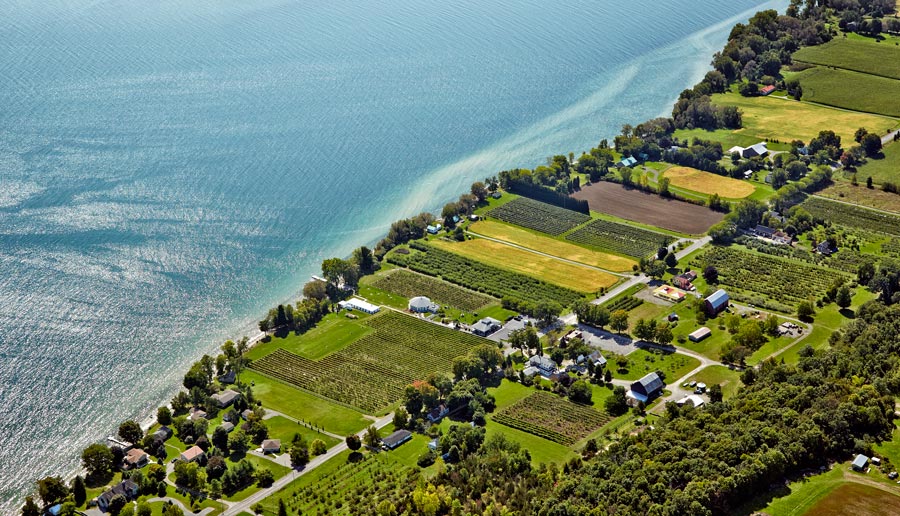 Winery aerial photography Prince Edward County for Wine Country Ontario