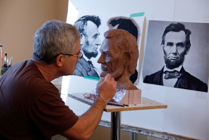 Bruce Lawes sculpture of Abraham Lincoln