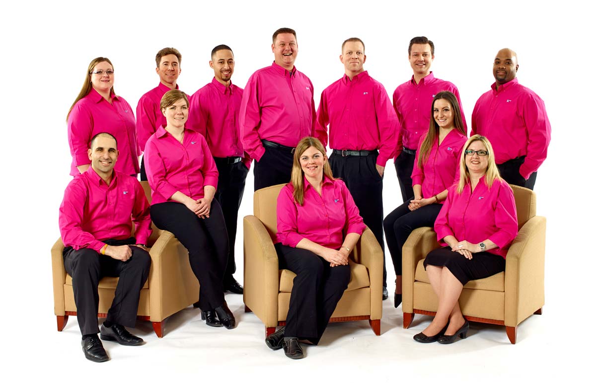Portrait photography of business group for Pink Elephant