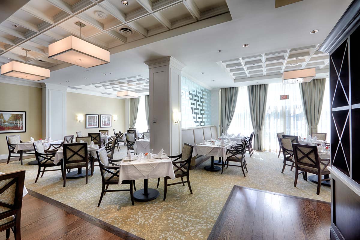 Architectural photography of classy dining area