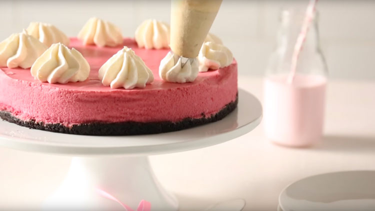 Frozen mousse cake recipe video