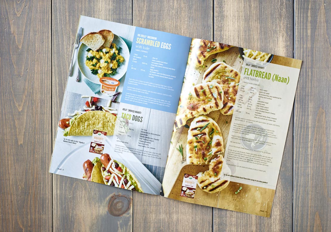 Food photograph mains dishes in Tre Stelle's Melt Magazine Spring/Summer 2016
