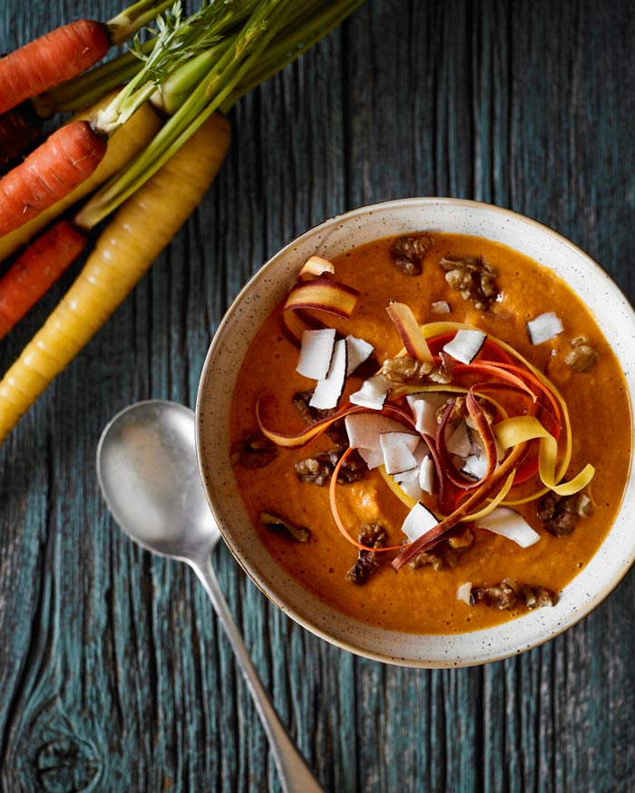 Organic Carrot Cake Smoothie Bowl by BP imaging