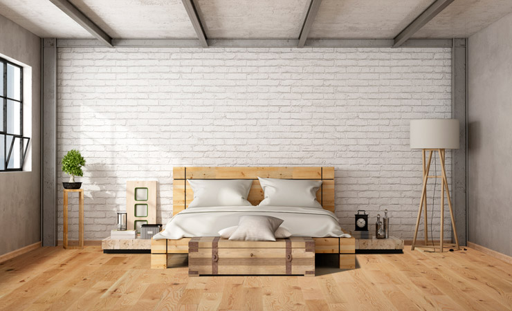 Retouch bedroom loft flooring after by BP imaging