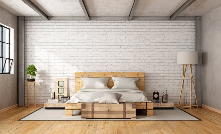 Retouch bedroom loft flooring before by BP imaging