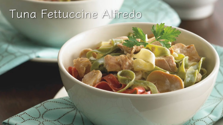 Tuna Fettuccine Alfredo video production by BP imaging