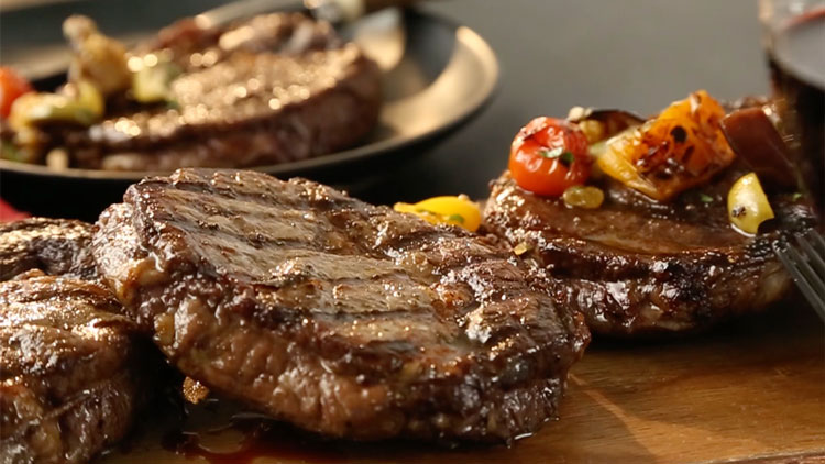 Negroamaro and steak food video by BP imaging